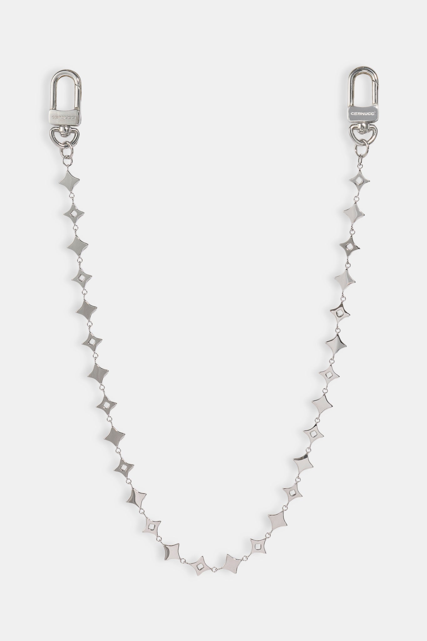 Star Outline Jean Chain - 10mm - White